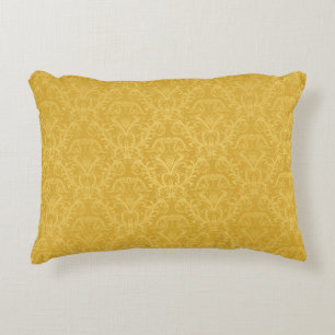Luxury Golden Floral Wallpaper Decorative Cushion