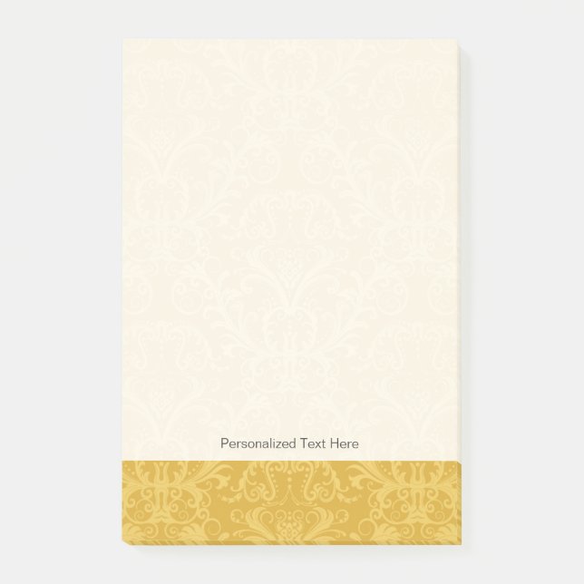 Luxury Golden Floral Wallpaper Post-it Notes (Front)