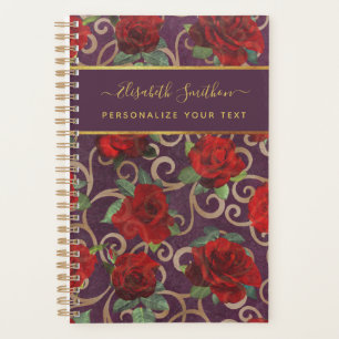  Luxury Golden Flowers Elegant Chic Classy Custom  Planner