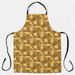 Luxury golden geometric seamless pattern apron