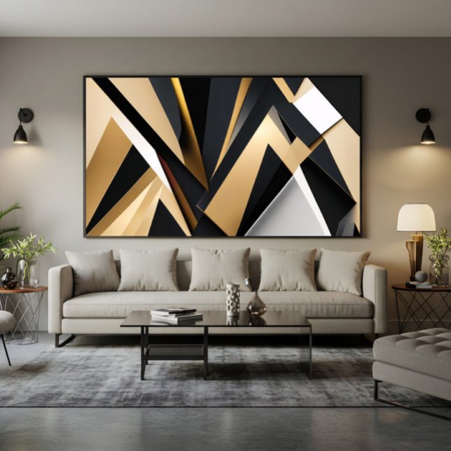 Luxury Golden Geometry Poster (Creator Uploaded)