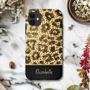 Luxury Golden Leopard Print – Stylish,Elegant  iPhone 11 Case