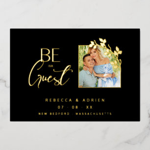 Luxury Golden Minimalist Branches Chic Photo