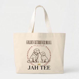 Luxury Golden Retriever Mama Tote Bag - Gold Mama