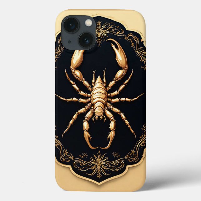 Luxury Golden Spider Artwork Case-Mate iPhone Case (Back)
