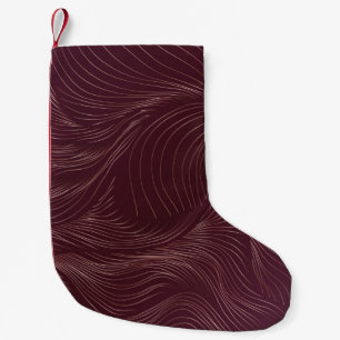 Luxury golden wallpaper. Art Deco Pattern. Vintage Small Christmas Stocking