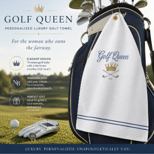 Luxury Golf Queen Towel Personalised Golf Gift f