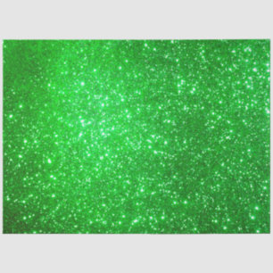 Luxury Green Gold Glitter Tissue Paper