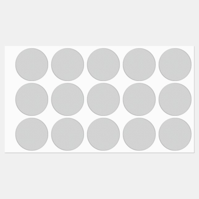 Luxury Grey Dot Pantry Label Sticker (Sheet)