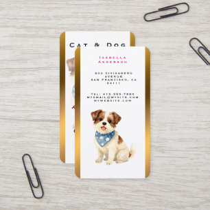 Luxury Grooming Dog Personalized Trendy Collection Business Card
