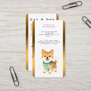 Luxury Grooming Pet Personalized Trendy Collection Business Card