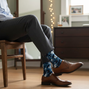Luxury Groomsman Dress Socks , Men's Wedding Socks