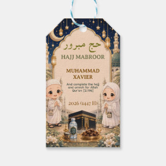 Luxury Hajj Mabroor Cute Blessed Pilgrimage Gift Tags