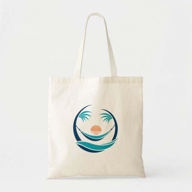 Luxury Hammock Sunset Logo Tote Bag (Front)