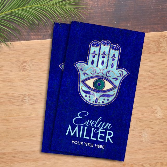Luxury Hamsa Hand Ornament Business Card (Creator Uploaded)