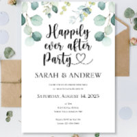Luxury Happily Ever After Party Wedding Eucalyptus