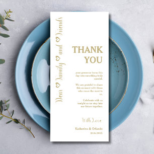 Luxury Heart Wedding Place Setting Cards