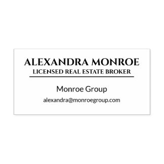 Luxury Heritage Real Estate Rubber Stamp 