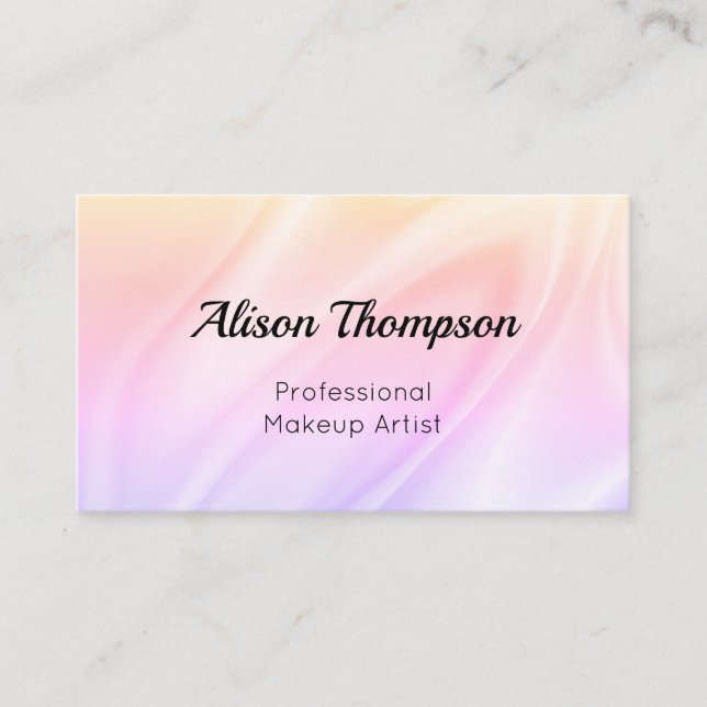 Luxury Holographic Customisable Business Card (Front)