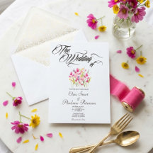 Luxury Hot Pink Floral Wedding