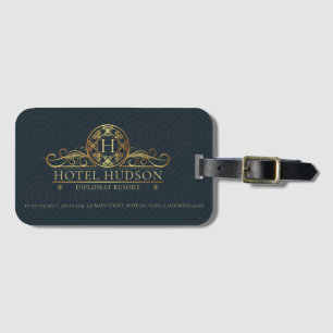 Luxury Hotel Branding Luggage Tag