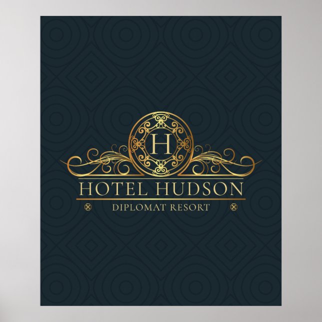 Luxury Hotel Branding Poster (Front)