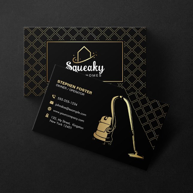 Luxury Housekeeper House Cleaning Maid Service  Business Card (Creator Uploaded)