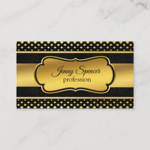 Luxury In Black And Gold Business Card