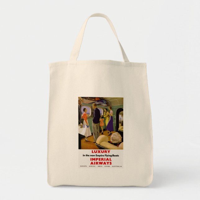 Luxury in the New Empire Flying Boats Tote Bag (Front)