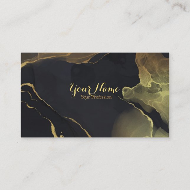 Luxury Ink Business Card (Front)