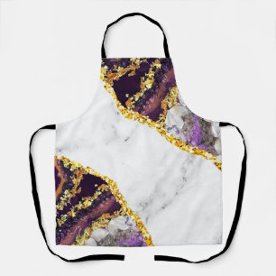 Luxury Interior Marble Stone Glitter Apron