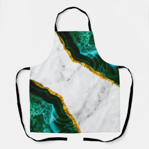 Luxury Interior Marble Stone Glitter Apron