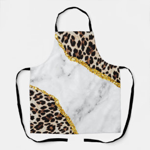 Luxury Interior Marble Stone Glitter Apron