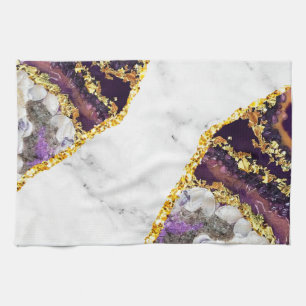 Luxury Interior Marble Stone Glitter Beach Towel