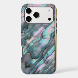 Luxury Iridescent Abalone Shell Marble Phone Case