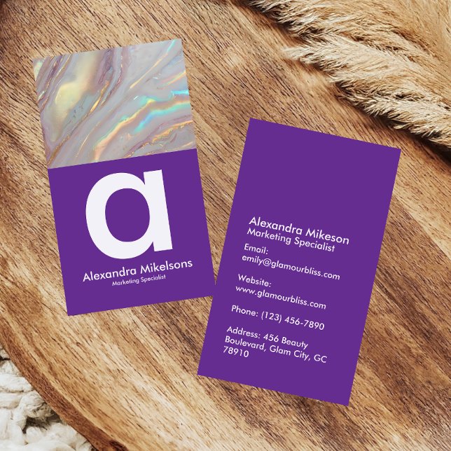 Luxury Iridescent Business Card (Creator Uploaded)
