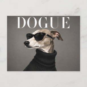 Luxury Italian Greyhound Portrait Postcard
