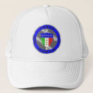 Luxury Italian Soccer world champions logo Trucker Hat