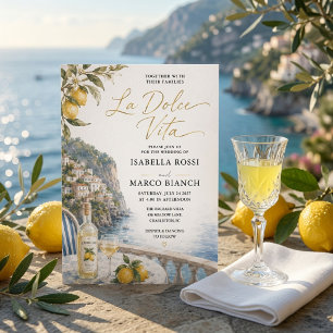 Luxury La Dolce Vita Amalfi Coast Invitation