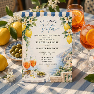 Luxury La Dolce Vita Amalfi Coast Invitation