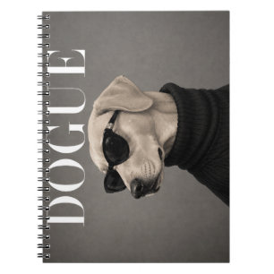 Luxury Labrador Retriever Fashion Editorial Portra Notebook