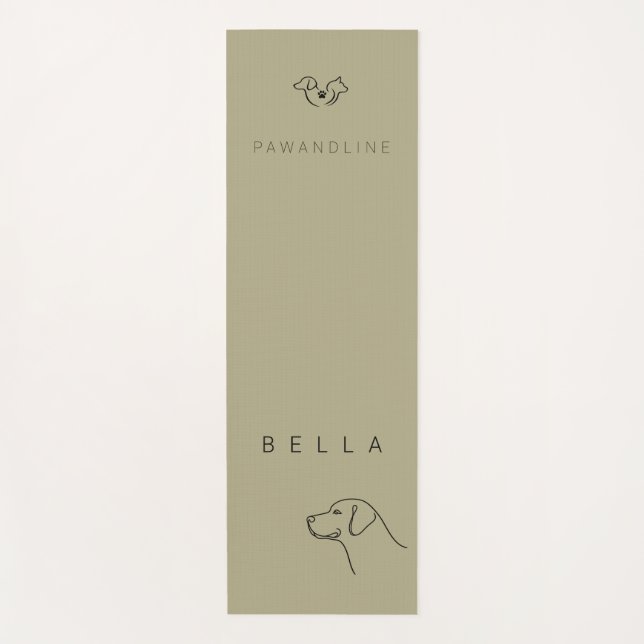 Luxury Labrador Yoga Mat | Personalised Name (Front)