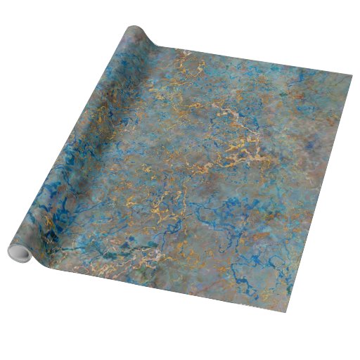 Image of Luxury Lapis Lazuli Marble Wrapping Paper