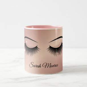 Luxury Lash Design Two-Tone Coffee Mug