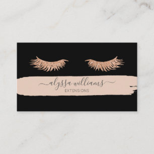 Luxury Lash Services Modern Elegant Watercolor Business Card