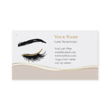 Luxury Lash Technician After care Card
