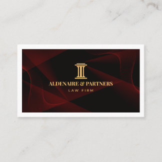 Luxury Law Firm Business Card | Elegant Attorney &