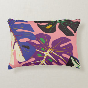 Luxury leaf art deco wallpaper. Nature background. Decorative Cushion