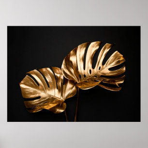Luxury leather button chair texture poster