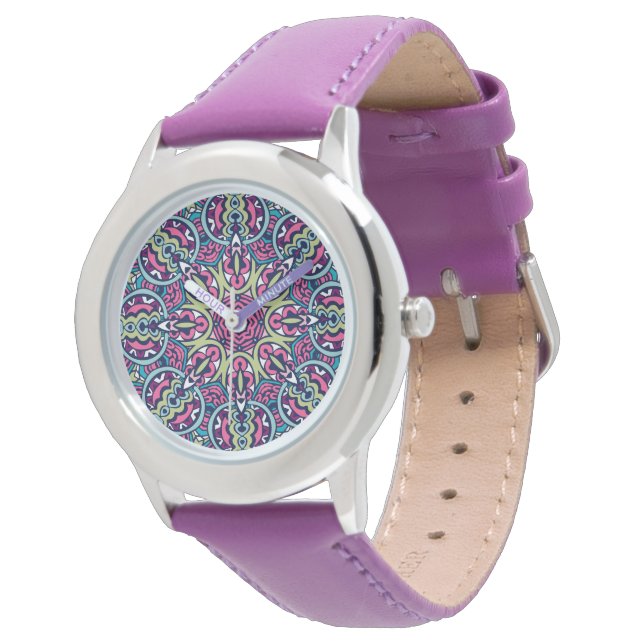 Luxury Leather Strap Watch  (Angled)